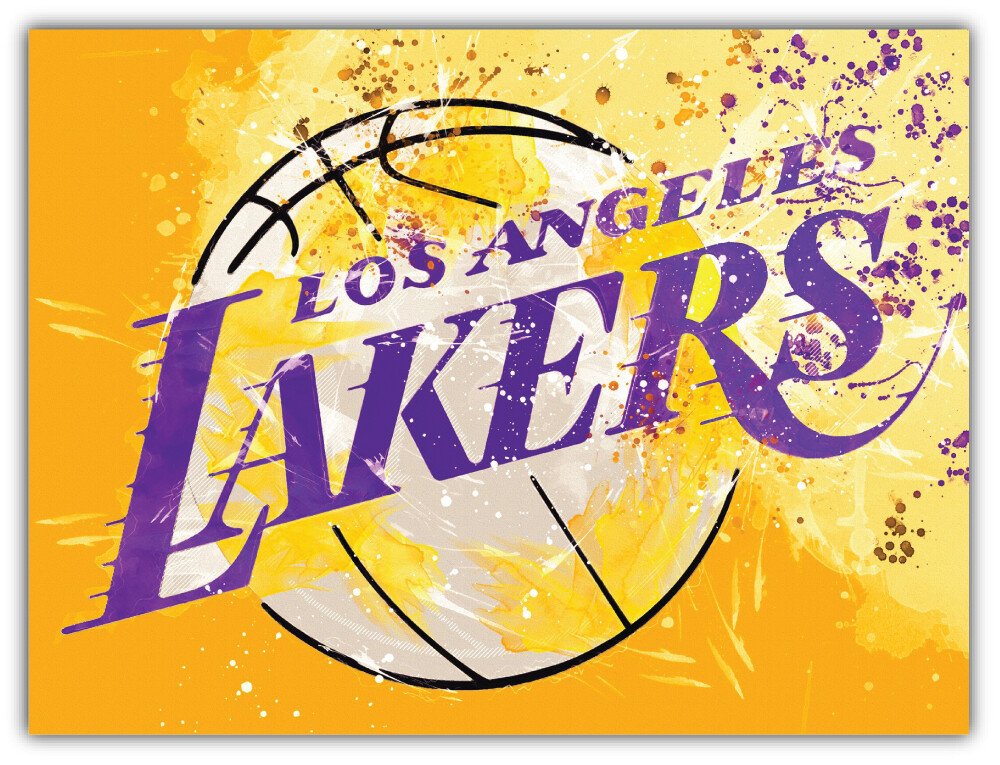 Los Angeles Lakers NBA Basketball Car Bumper Sticker Decal "SIZES" ID:13
