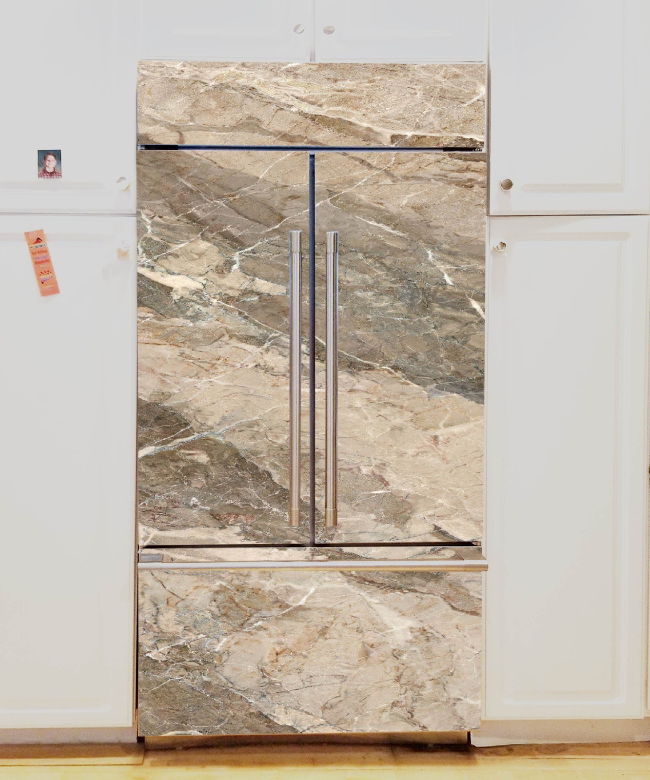 Marble Refrigerator Wrap, Home Kitchen Decor Upgrade