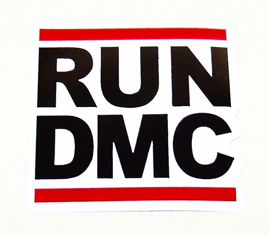 RUN DMC – Logo Die Cut Sticker Decal Music Band Rock Hip-Hop Pop Rap RUN DMC