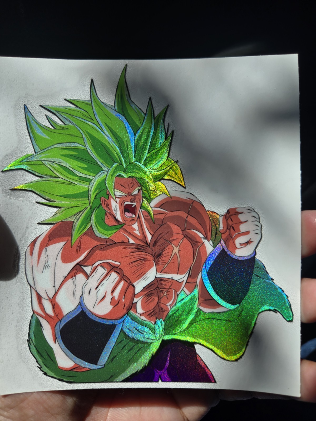 5" Spotholographic Weatherproof Sticker Decal Broly Lssj Ssj Dragon