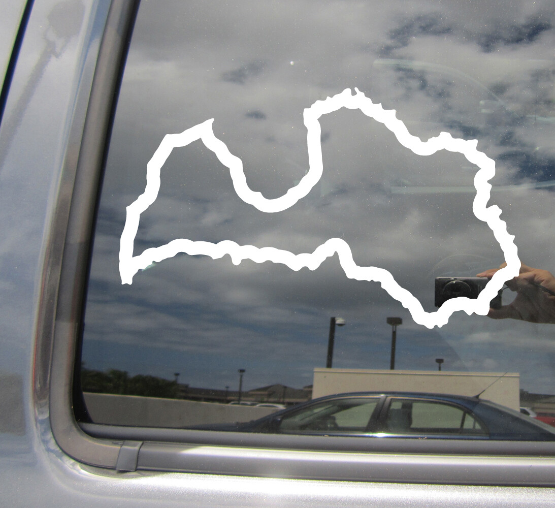 Latvia Country Outline Riga Car Truck Bumper Window Vinyl Decal Sticker 07197