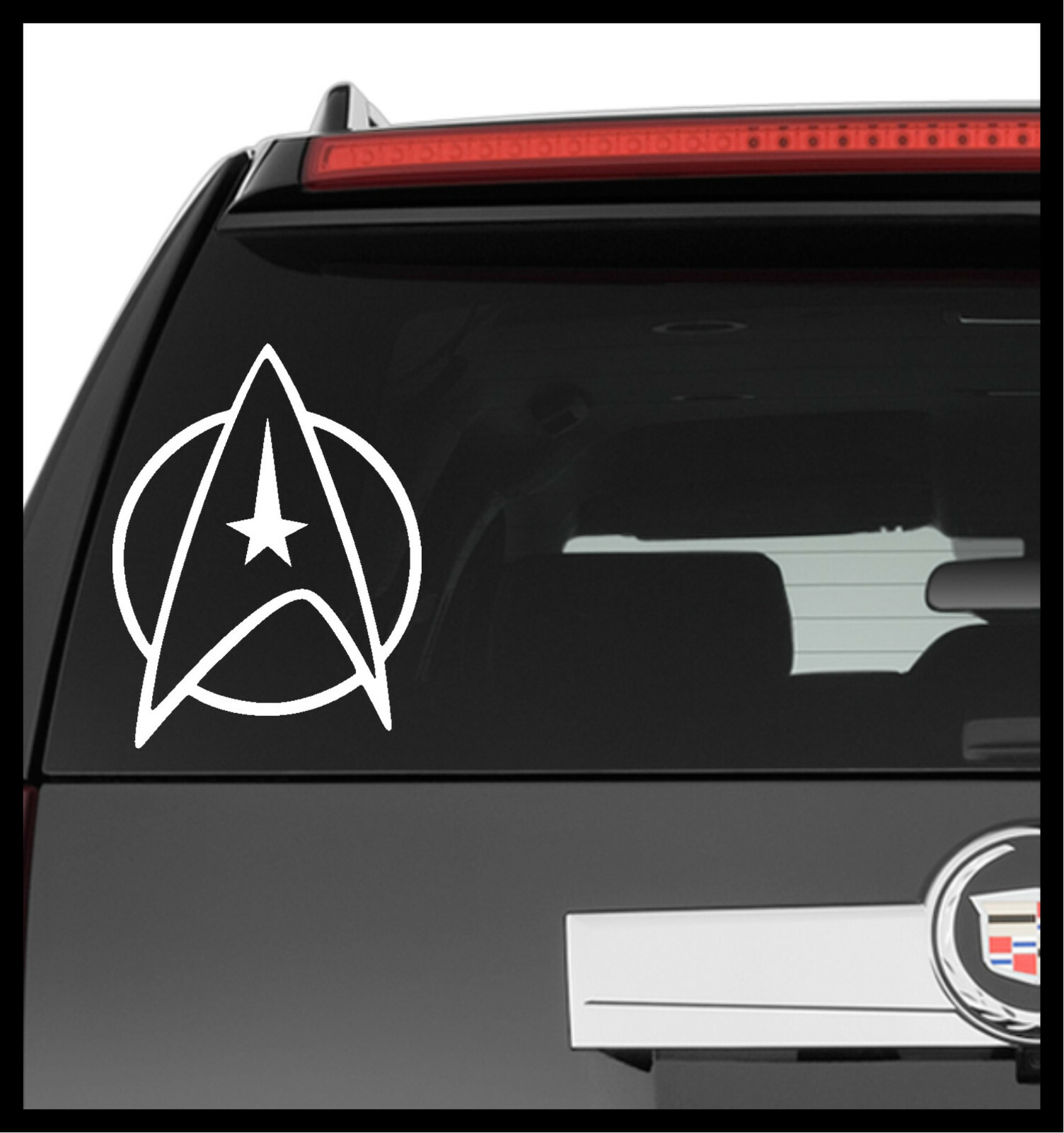 Vinyl Decal Truck Car Sticker Laptop – Star Trek Next Generation Hollow Badge