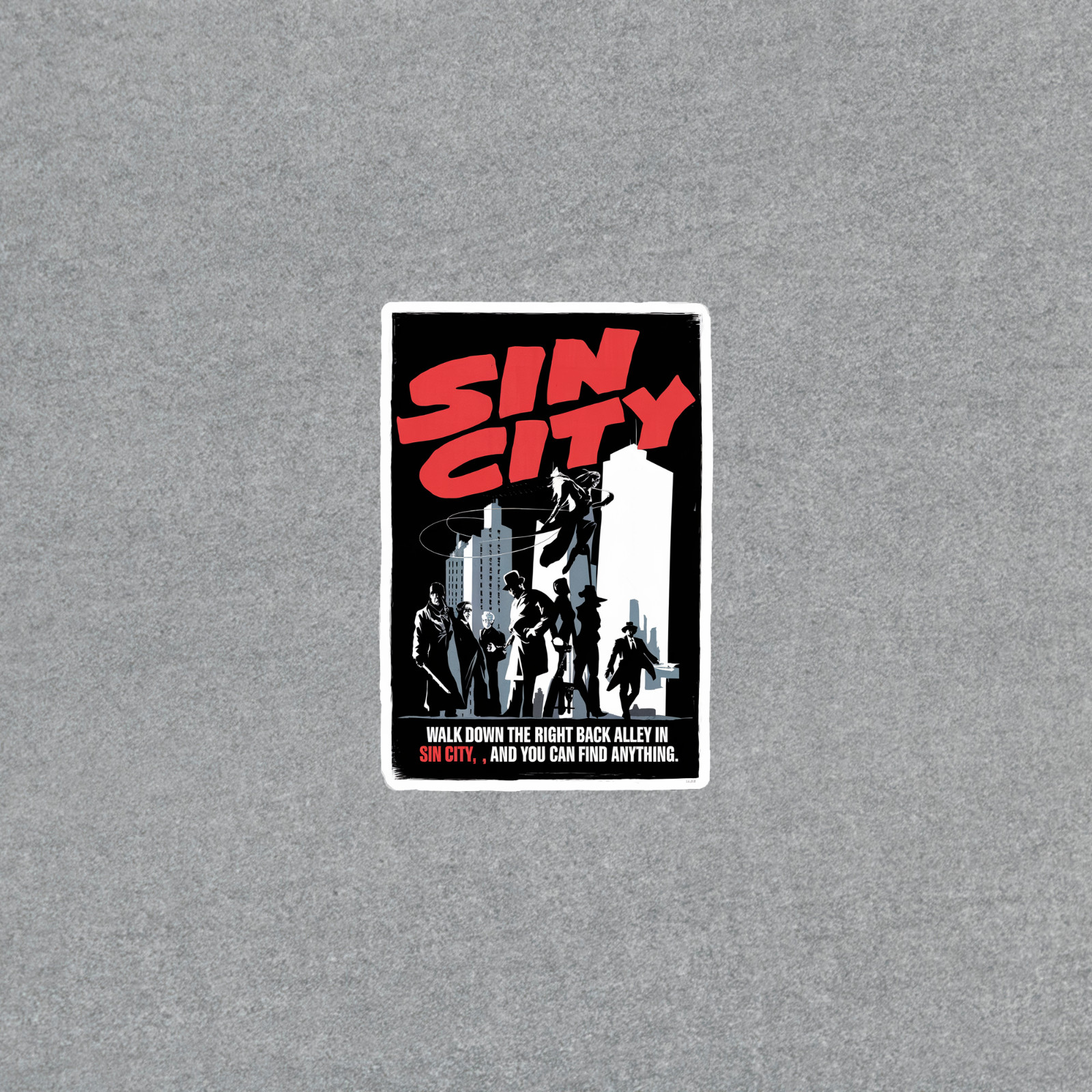 Sin City Movie sticker Sticker – Film Noir Gangster Silhouette Art Decal #3734