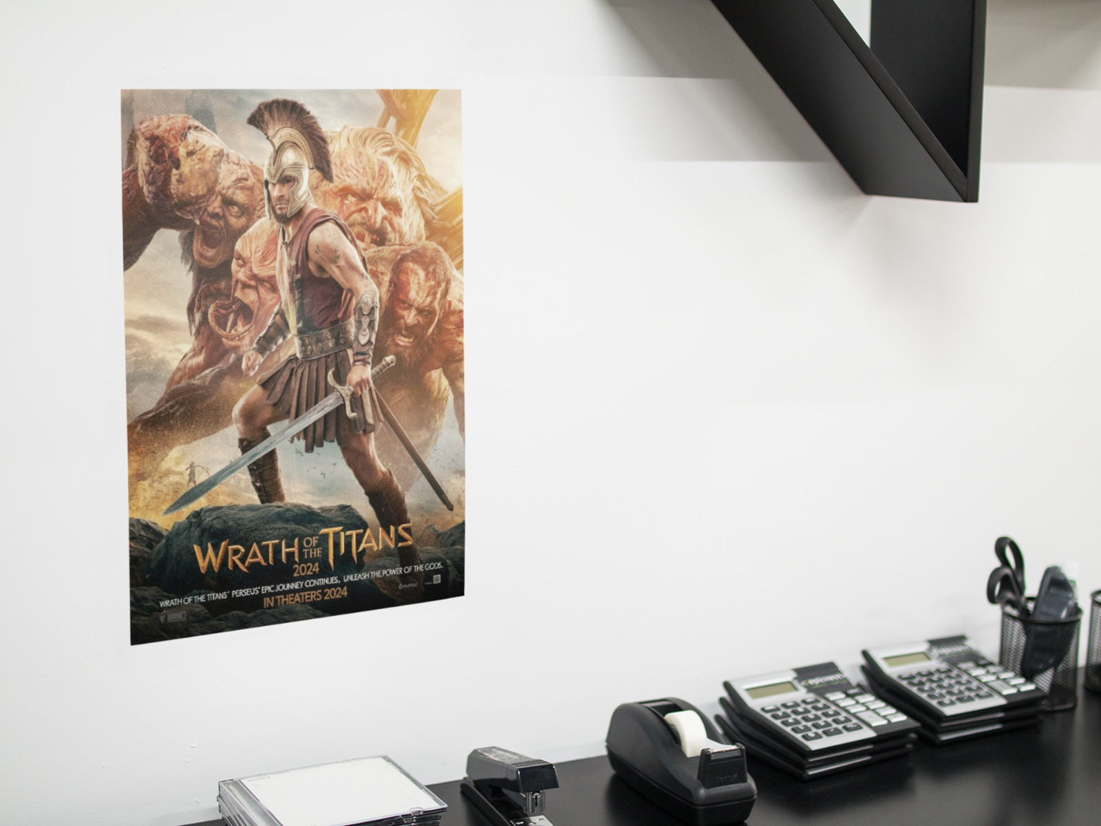 WRATH OF THE TITANS Movie Wall Vinyl Decal Poster Print (Removable Adhesive)