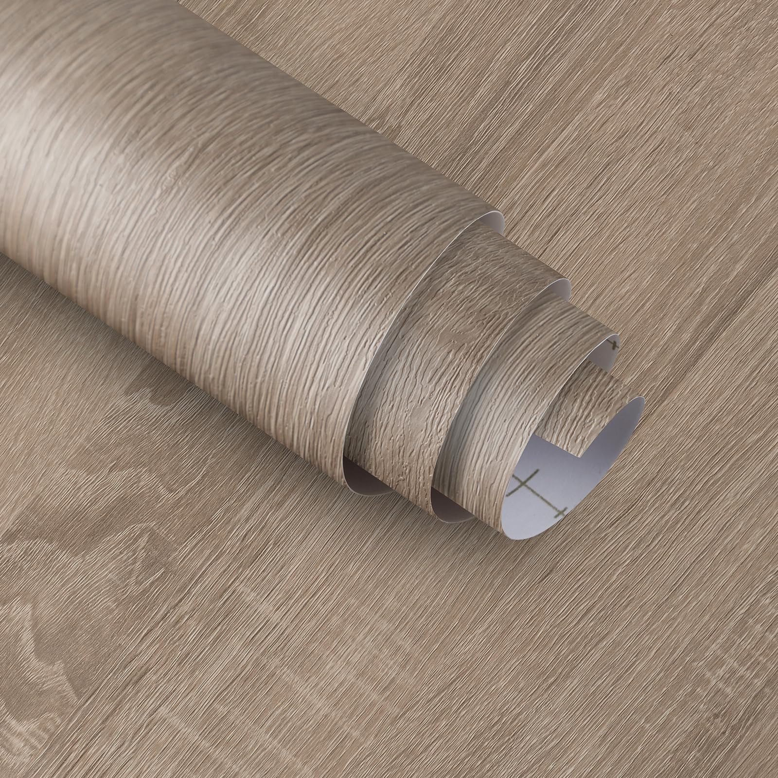 31"×157" Light Brown Wood Grain Wallpaper Peel and Stick Wooden Contact Paper…
