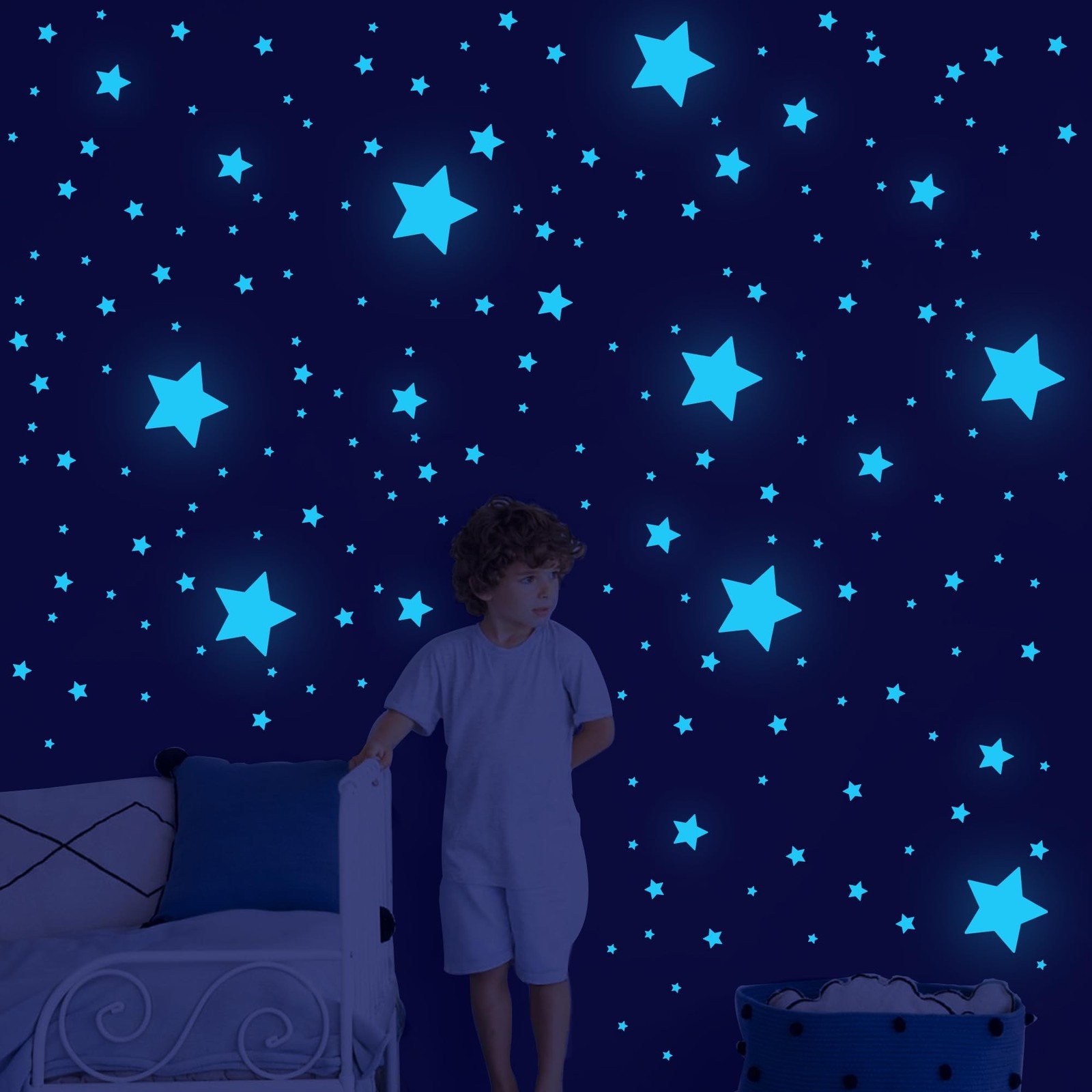 Glow in Dark Stars 421Pcs Ceiling Stars Space Planets Universe Decor Night NEW