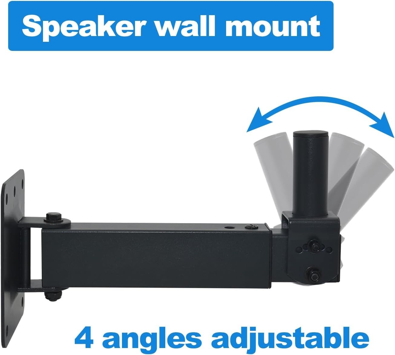 Heavy Duty Speaker Wall Mount,Adjustable Tilt & Swivel Wall Mount Brackets for P