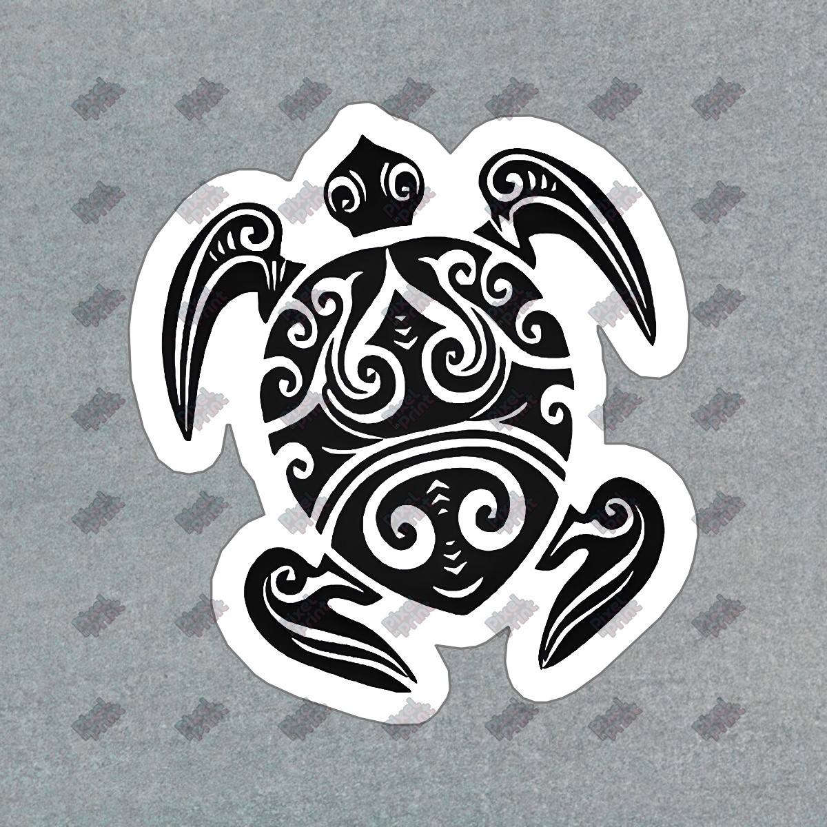 Stylish Tribal Turtle Vinyl Sticker Water Resistant Decal for Home & #800549