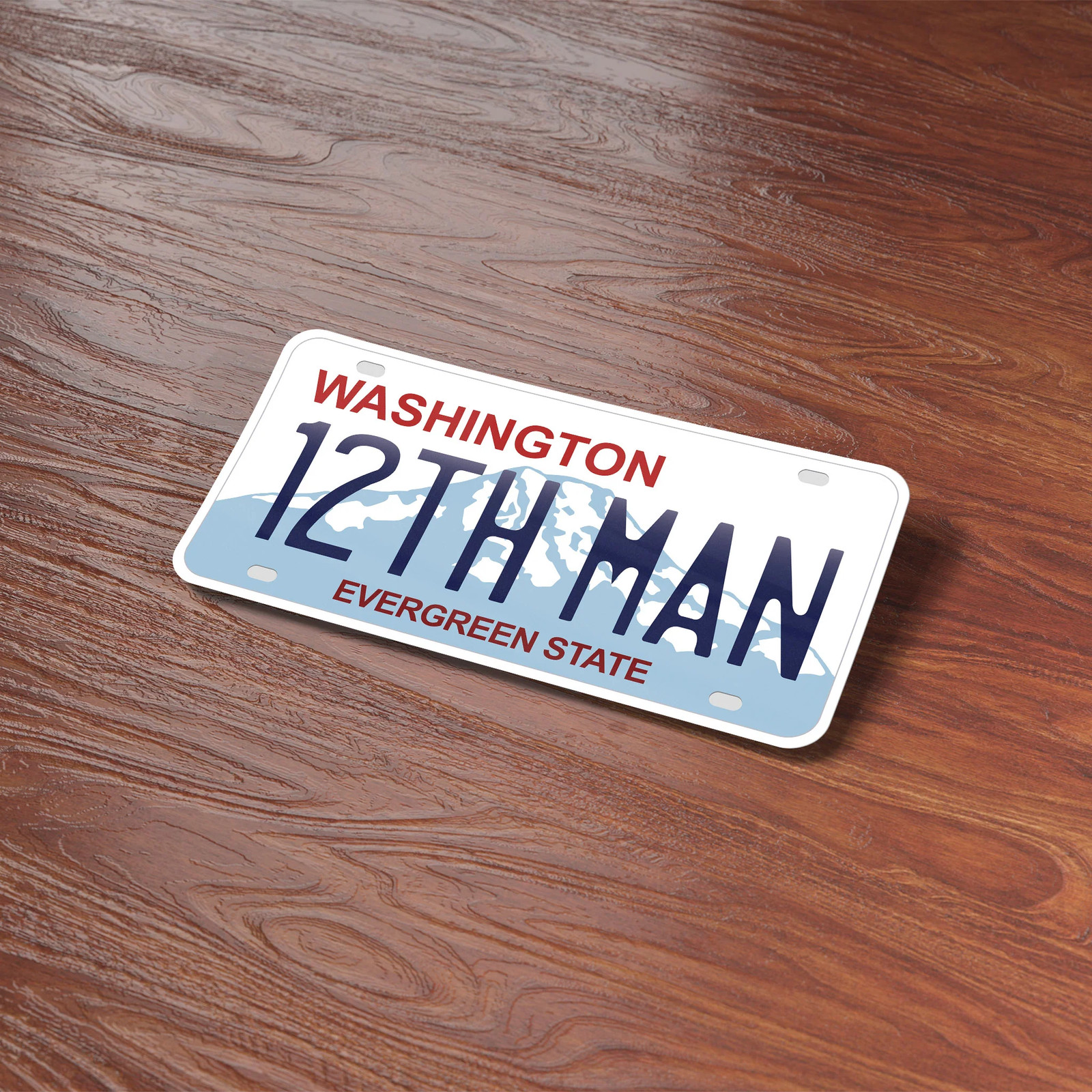 12th Man Seattle Washington License Plate Sticker