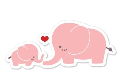 Mom Baby Elephants Vinyl Sticker – SELECT SIZE