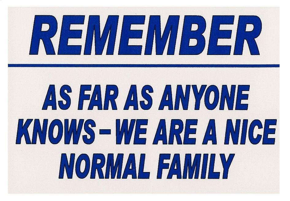 FUNNY NORMAL FAMILY REFRIGERATOR GLOSSY MAGNET CHRISTMAS MAN CAVE GAG GIFT