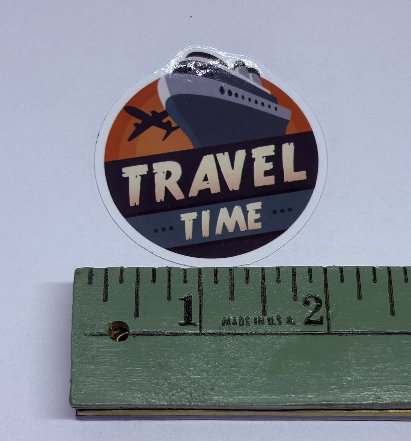 “Travel Time” Cruise Ship Sticker Travel City Tour Art Decal Vinyl Souvenir Tc9