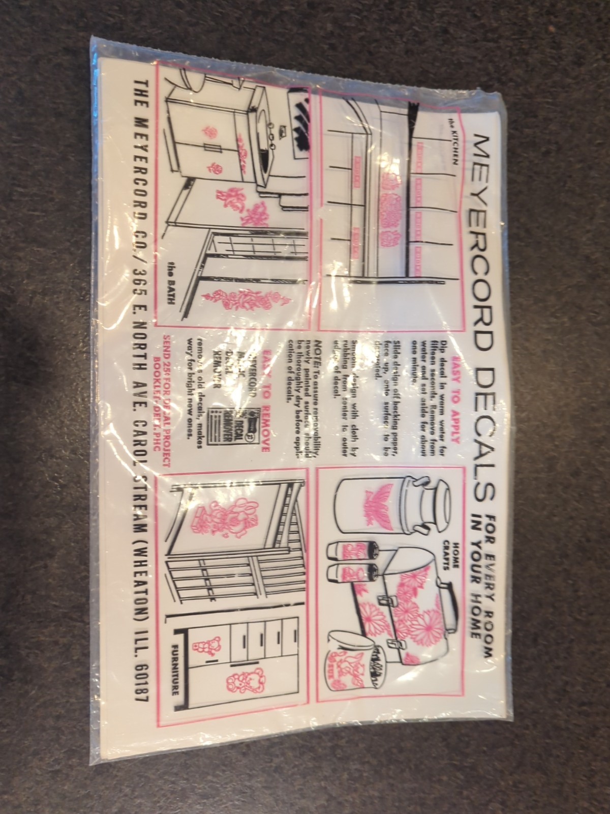 Vintage Meyercord Decorator Decals Dogs NIP