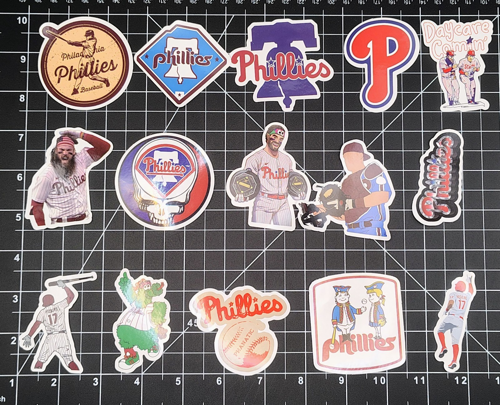 50pc Philadelphia Baseball Sticker Lot Philly Fan City Sports Vinyl Decals