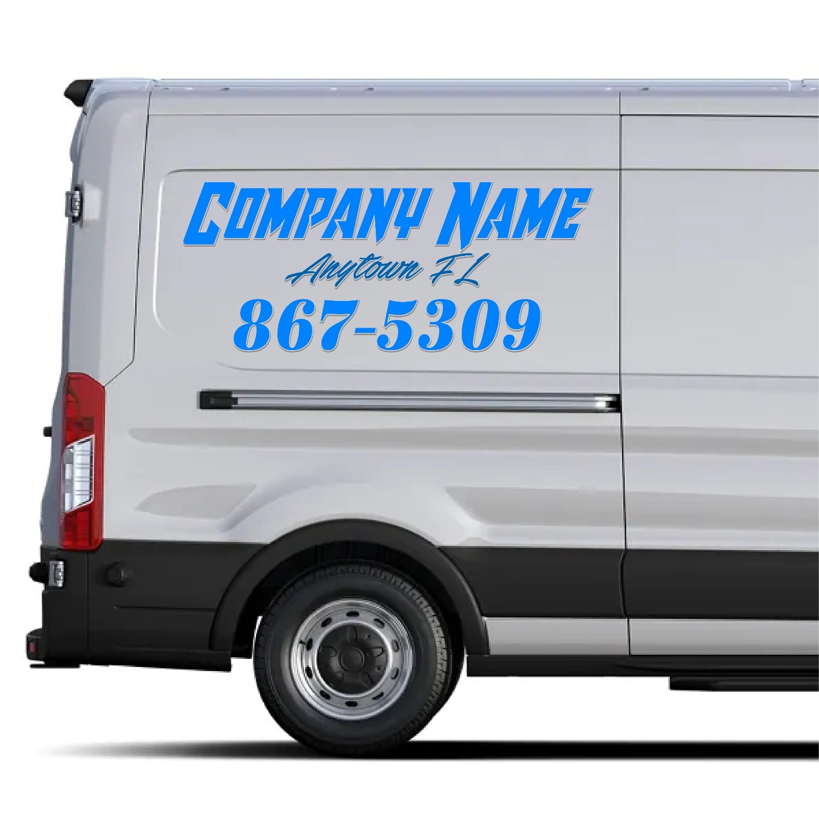 Custom Windshield Decal, Personalized Automotive Vinyl text graphic CTDC
