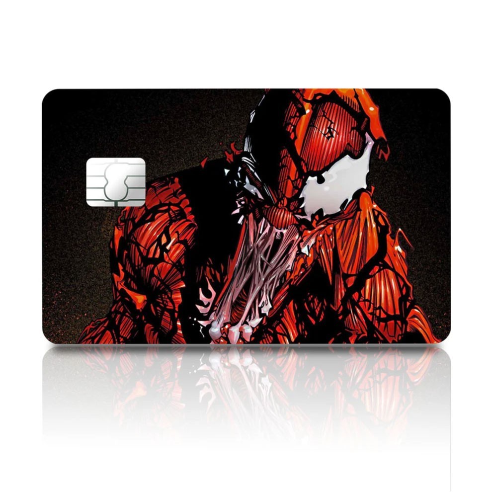 4 Pack Venom Credit Card Skin Symbiote Marvel Spider Decal Set Debit ATM Sticker