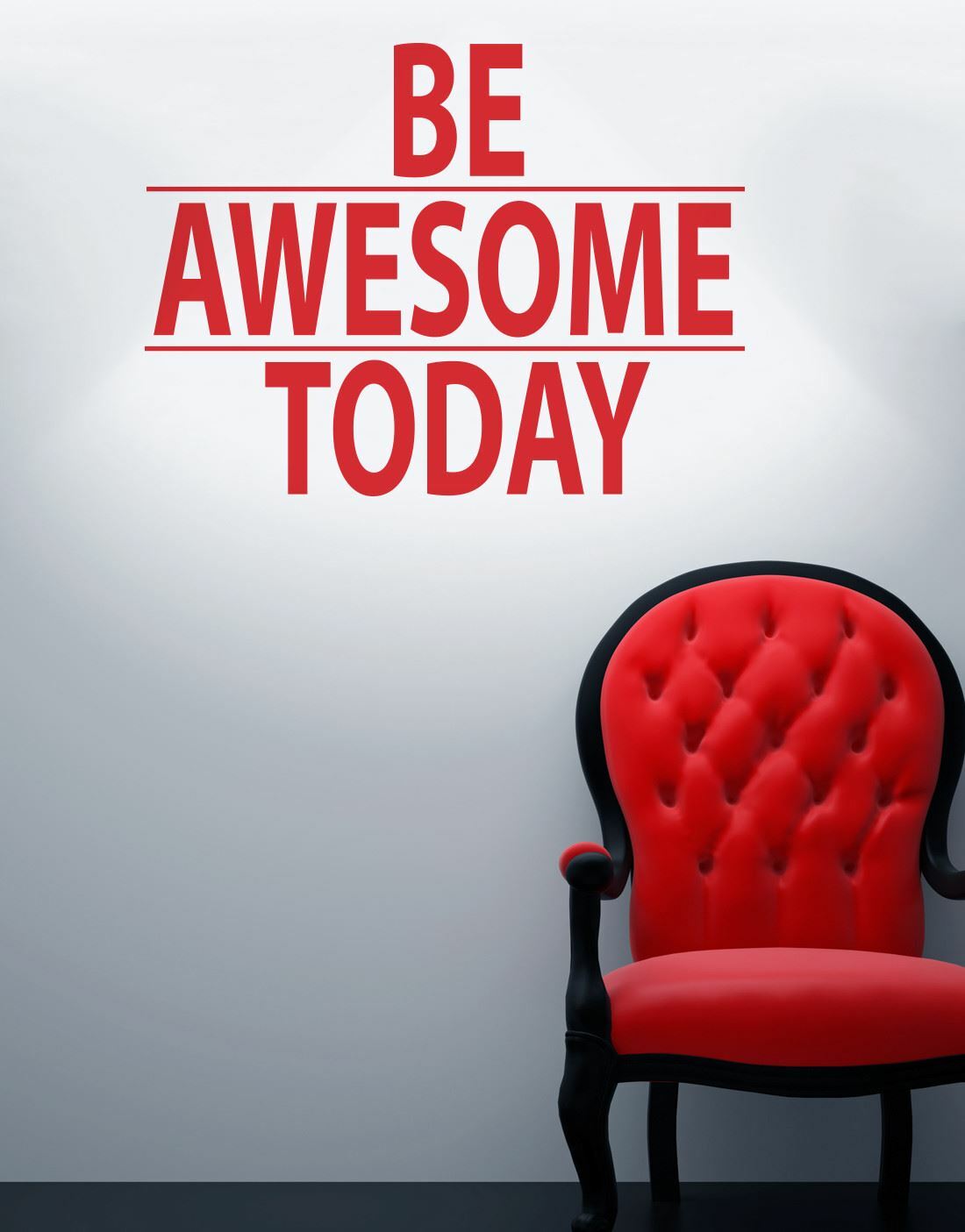 Be Awesome Today Motivational Quote Wall Decal Sticker by Stickerbrand #6013