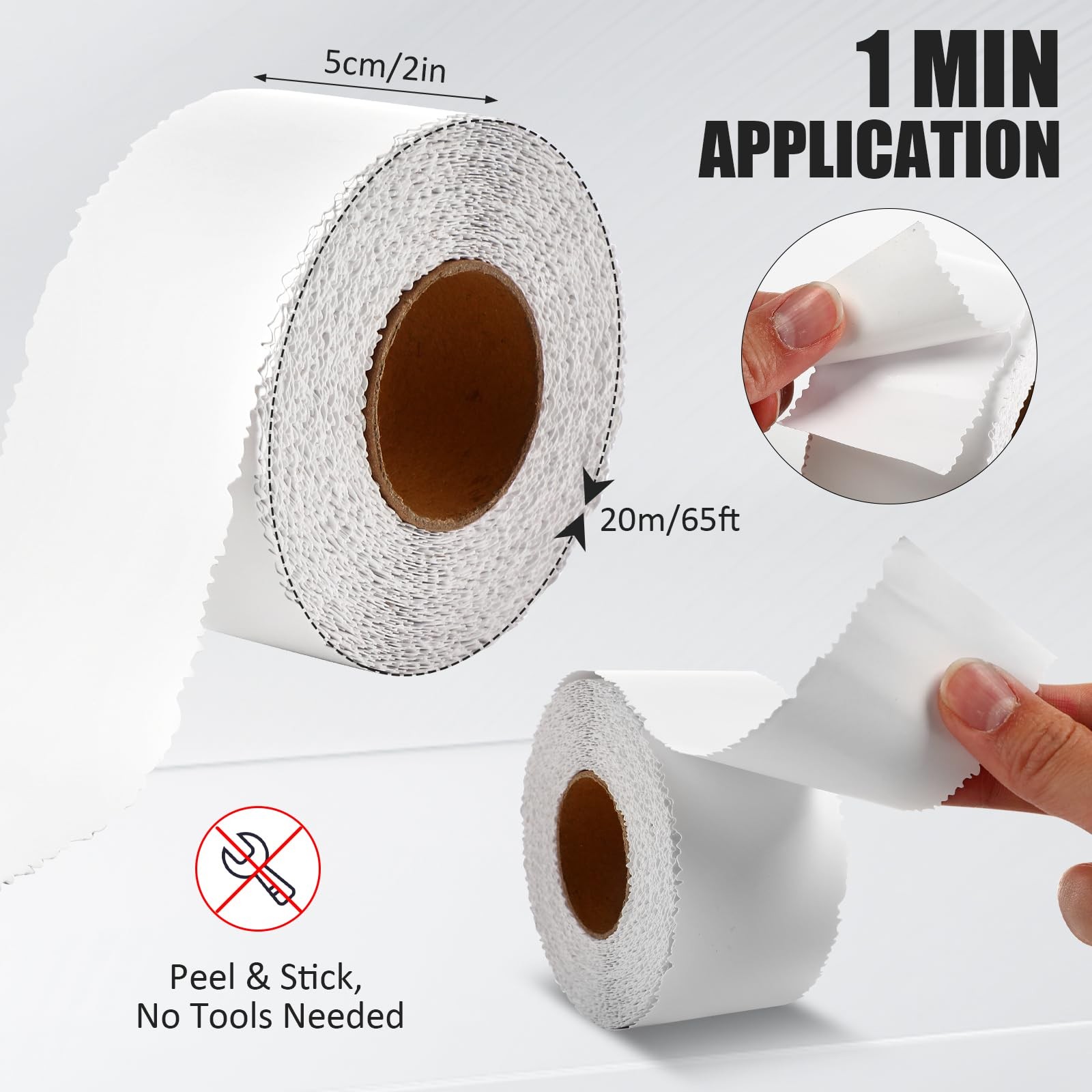 Tape Serrated Edge for Drywall Patch Joint Repair- High Adhesion, Easy Tear W…