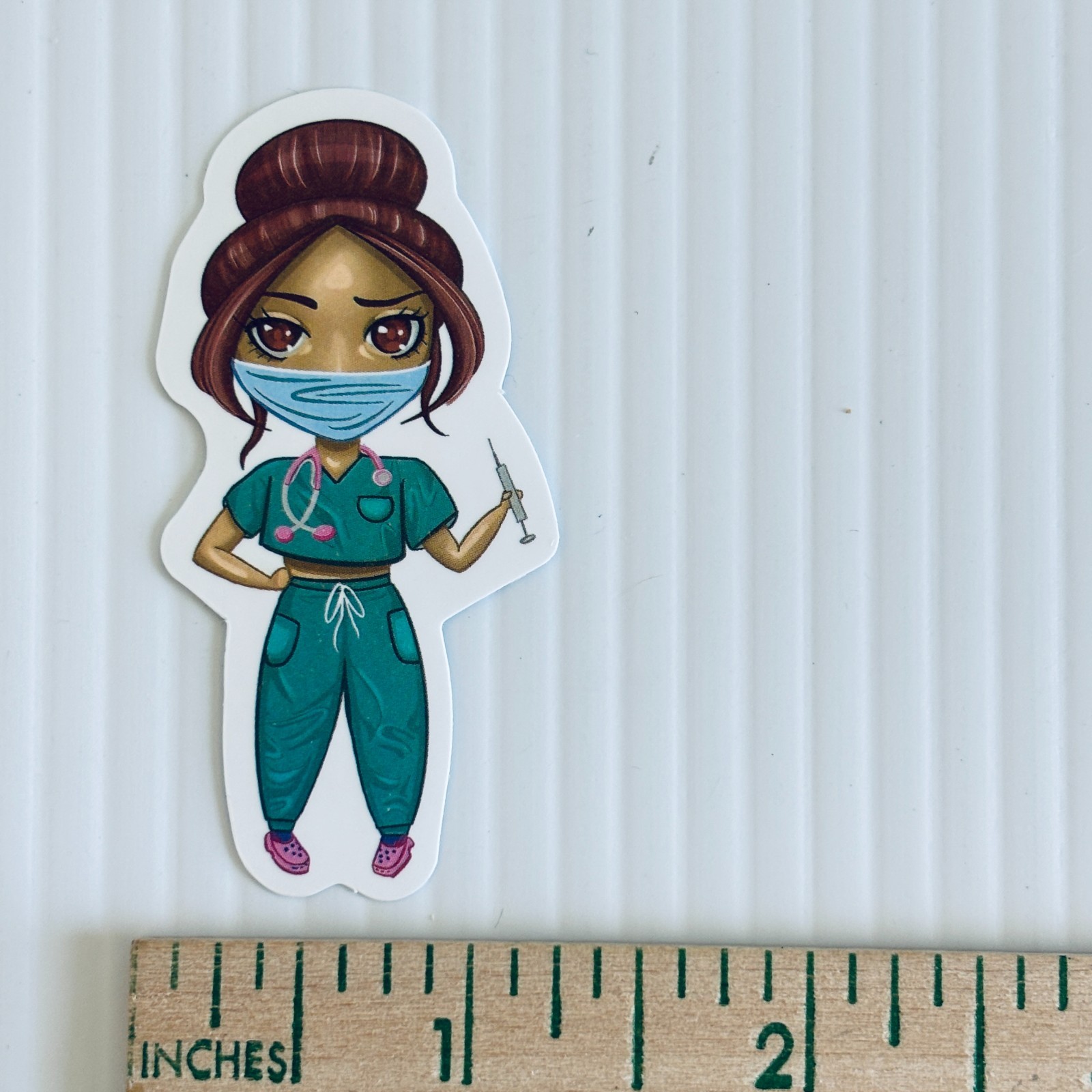 Healthcare Worker Nurse Sticker 2.5in