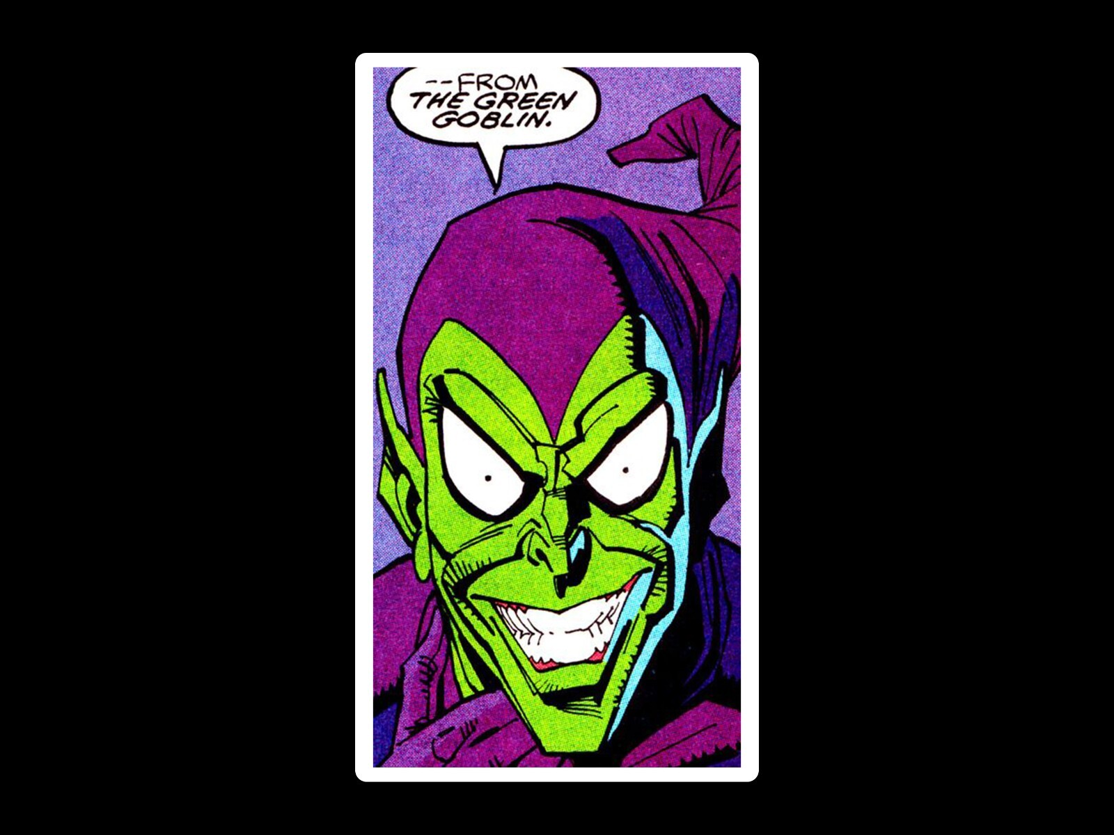 Spider-Man Green Goblin Comicbook Sticker