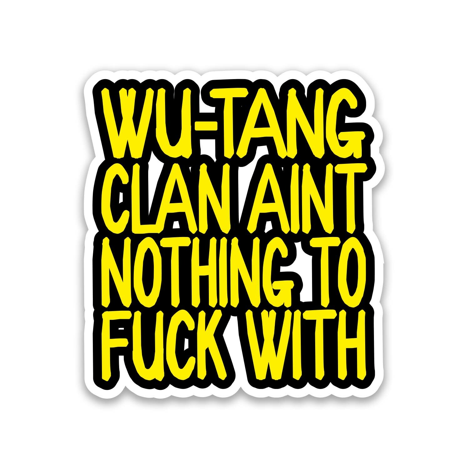 Wu-Tang Clan Sticker 3" Wide – Includes Two Stickers
