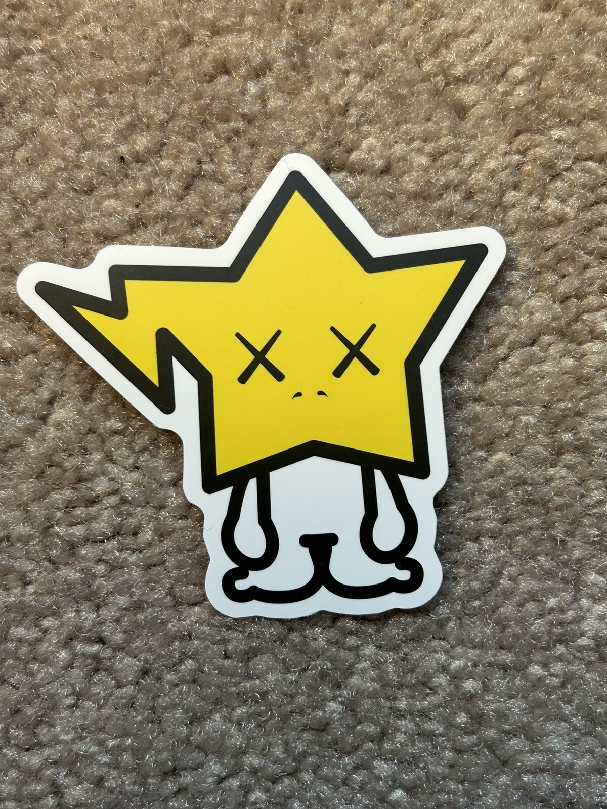 Star Head Lighting Bolt Sticker Bomb Vinyl Laptop Water Bottle Luggage Decal
