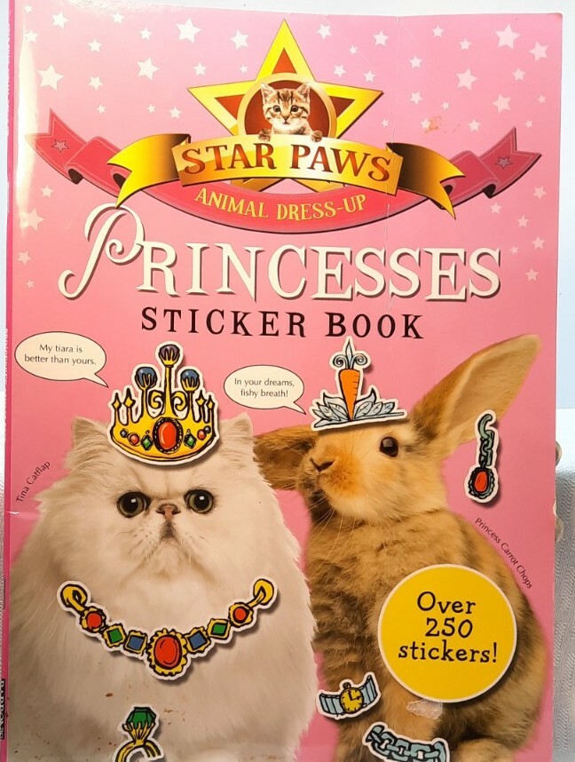 Lot of Children's Sticker Books -Princess -Dollhouse -Book of Beast- bonus page