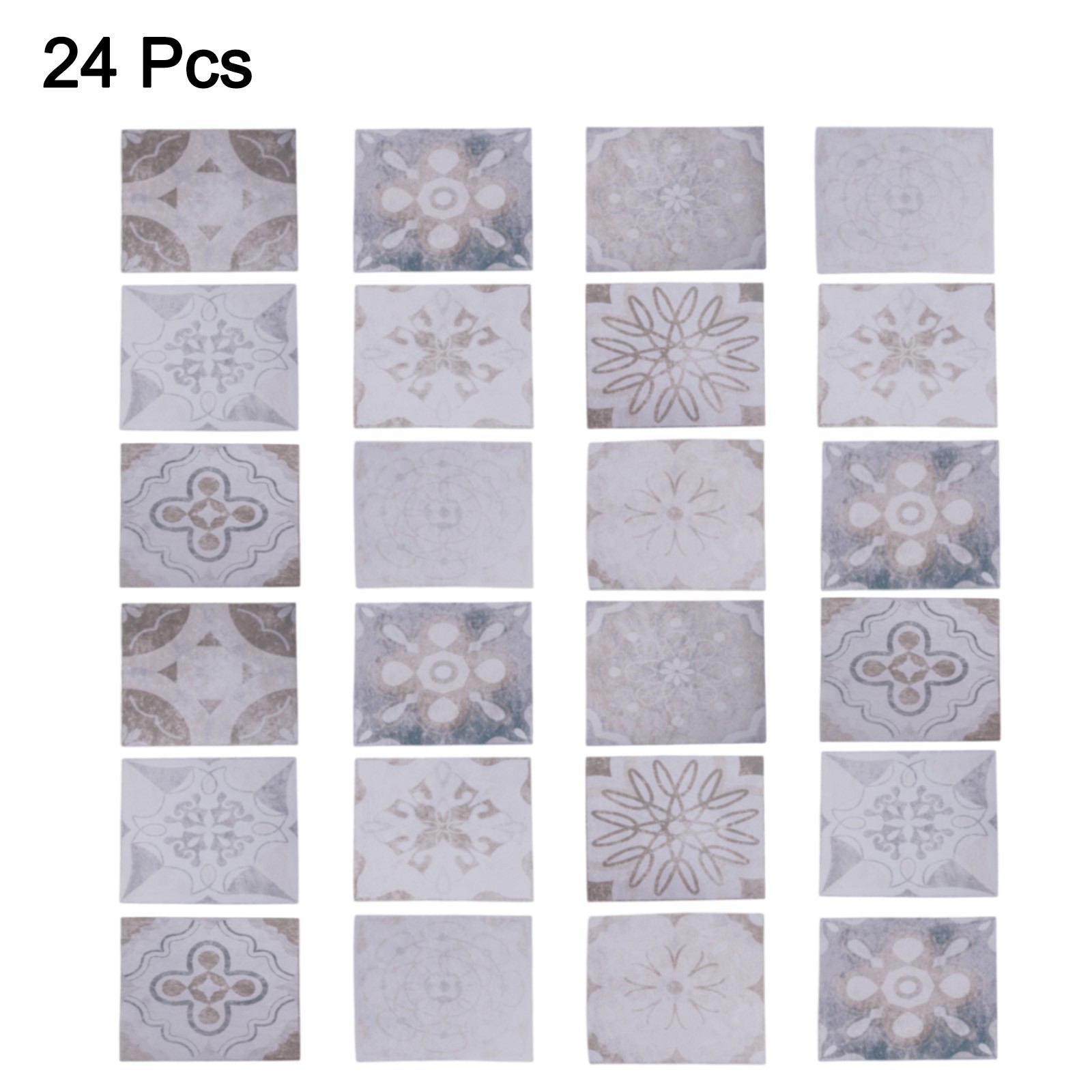 Diverse Applications Water Resistant Tiles Set of 24 Attractive Pieces