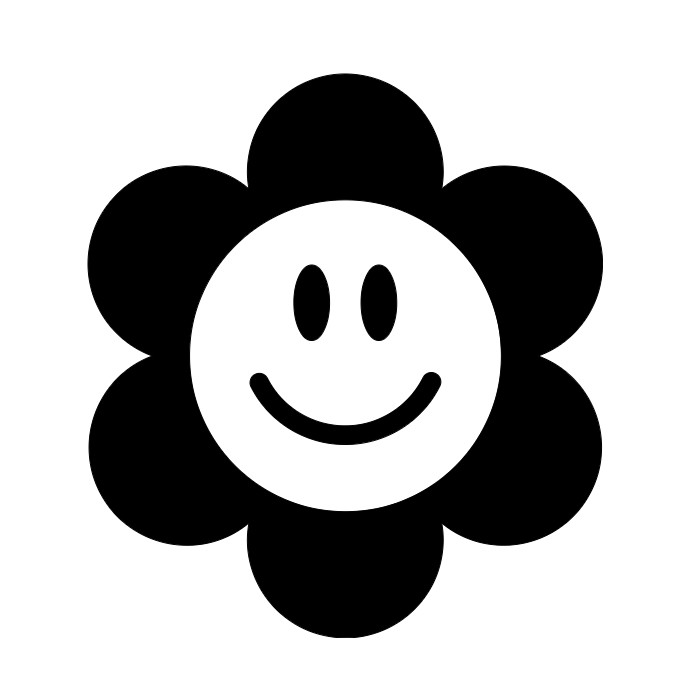 Smiley Face Daisy Flower Vinyl Decal Sticker Car Truck Window Bumper Laptop