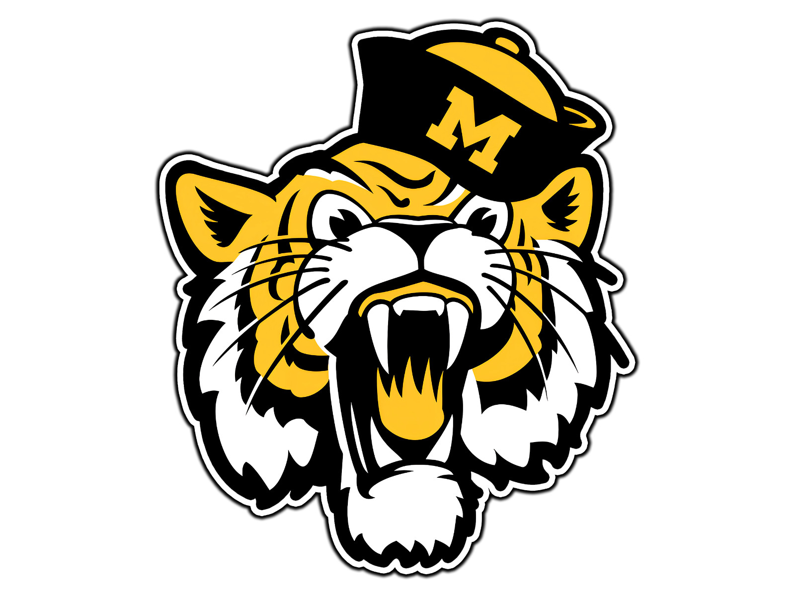 #336 Missouri Tigers Mascot Logo #3 Waterproof Vinyl Sticker Decal Die-Cut