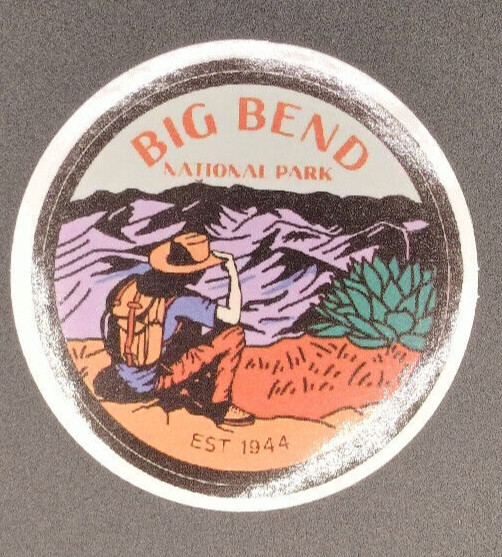 Big Bend National Park Vinyl Decal Sticker for Tumblers Laptops