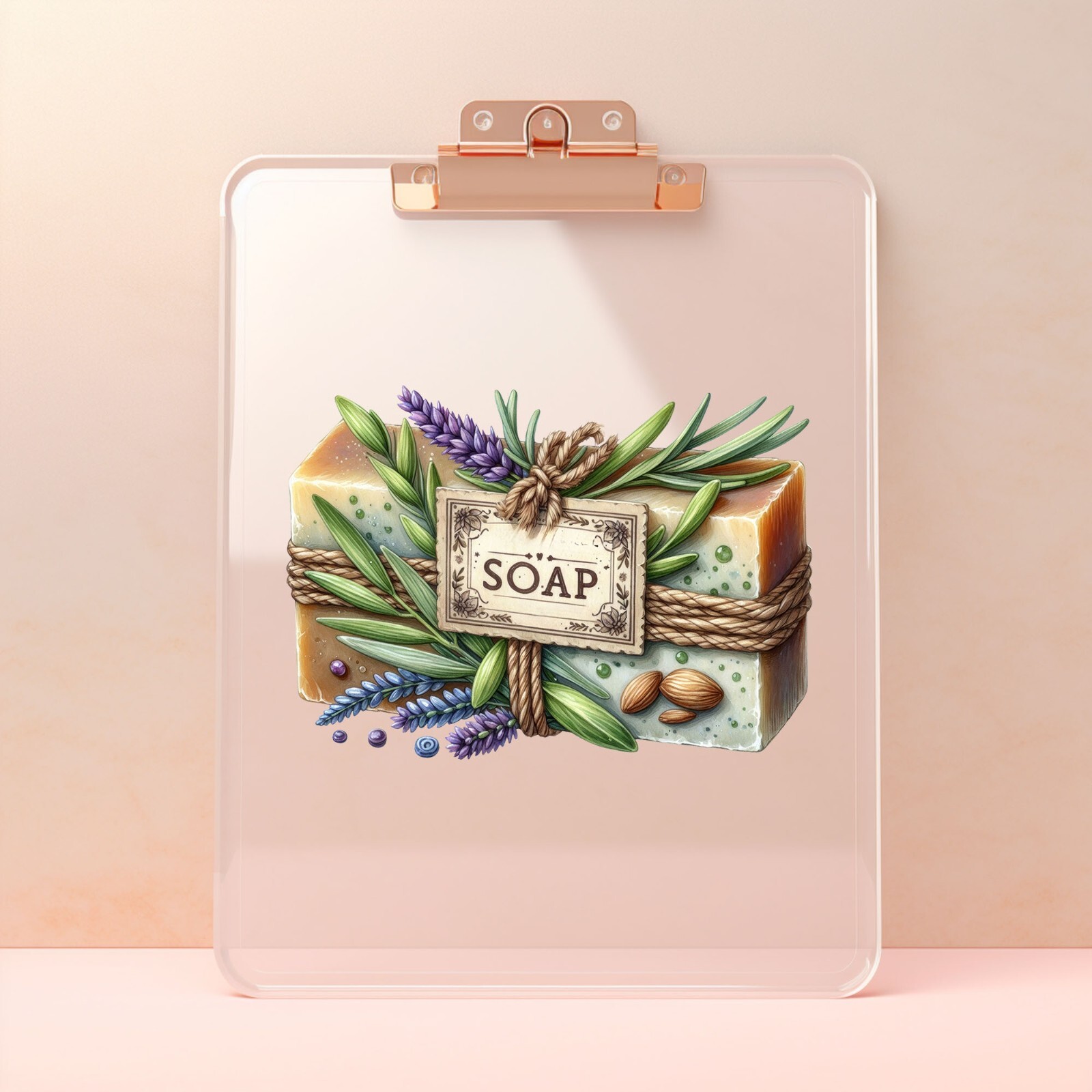 Lavender Soap UV DTF Transparent Sticker / Decal