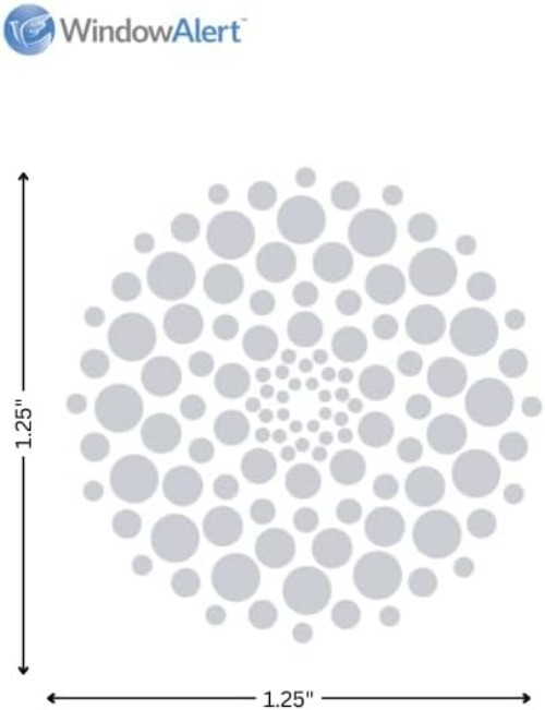 Modern Dots Anti-Collision Decal – UV-Reflective Window Decal to Protect Wild…
