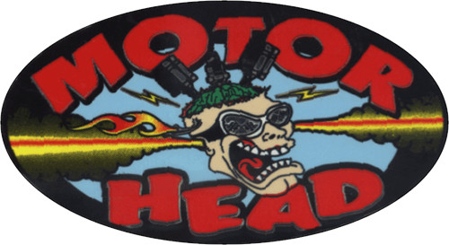 Motor Head Small Sticker – 3 1/2" X 2 1/2" – Sticker