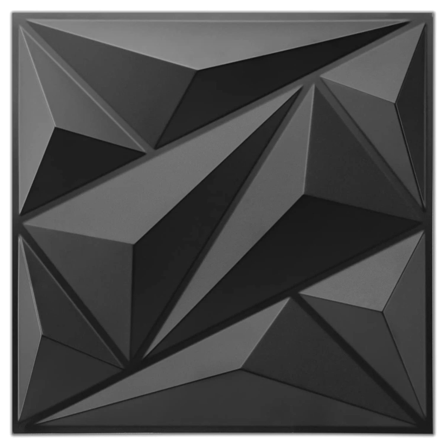 33 Pack 3D Wall Panel Diamond for Interior Wall Décor, PVC Flower Textured Wa…
