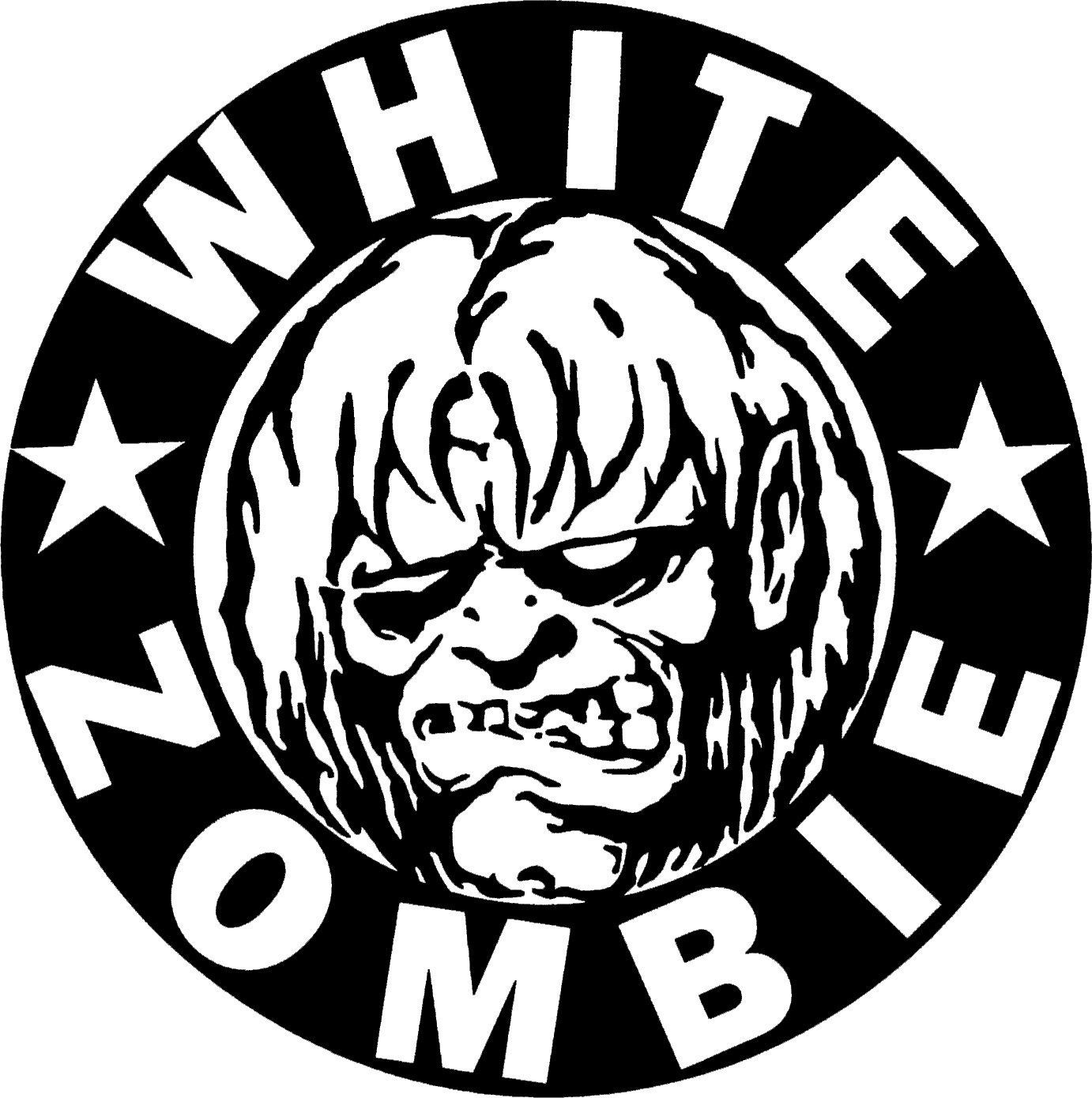 White Zombie sticker weatherproof bumper vinyl decal