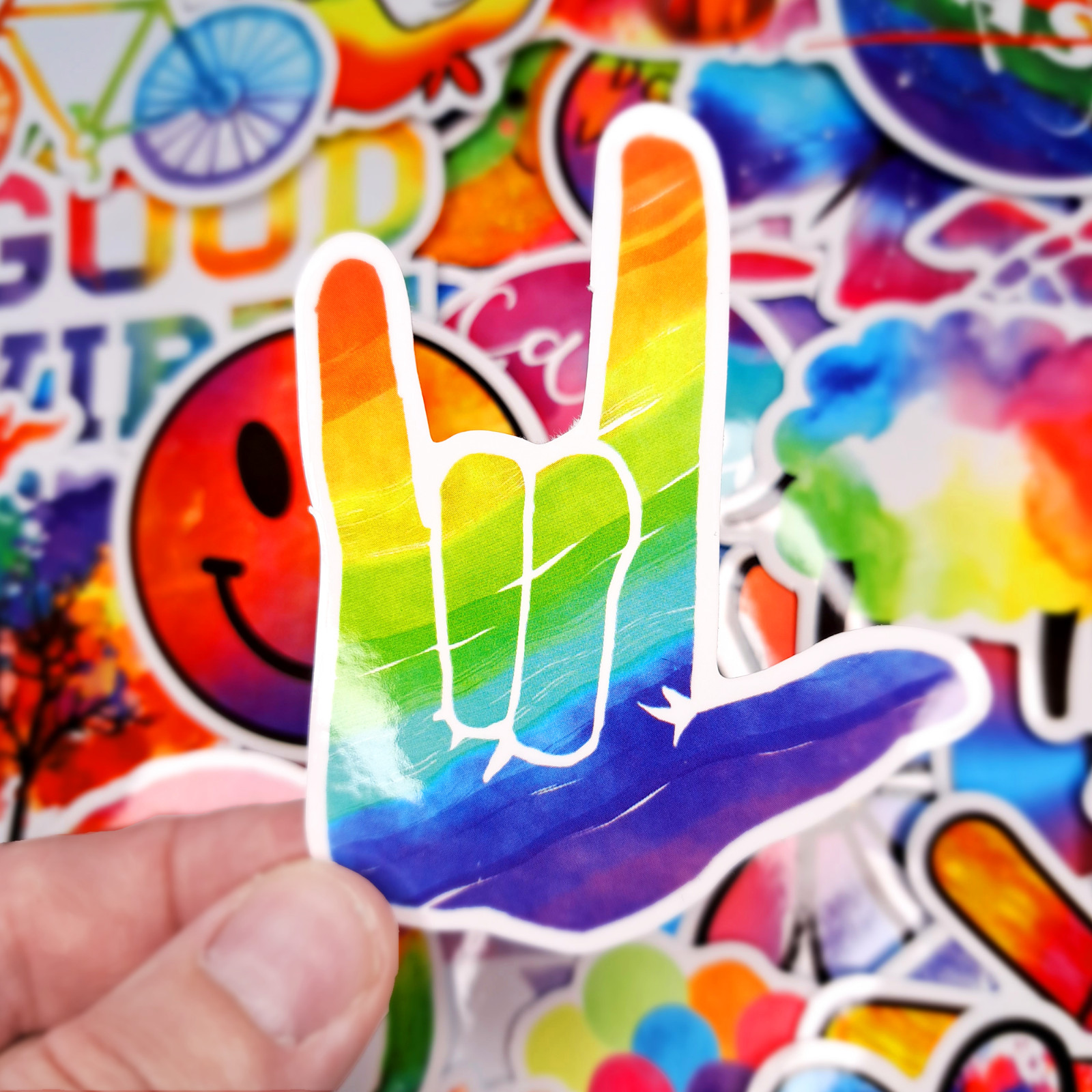 50 PCS Pride Month Sticker Pack Rainbow LGBT Queer Inclusive Stickers Gifts