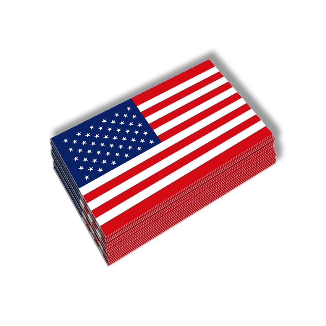 American Flag Vinyl Sticker – Dishwasher, Car Safe
