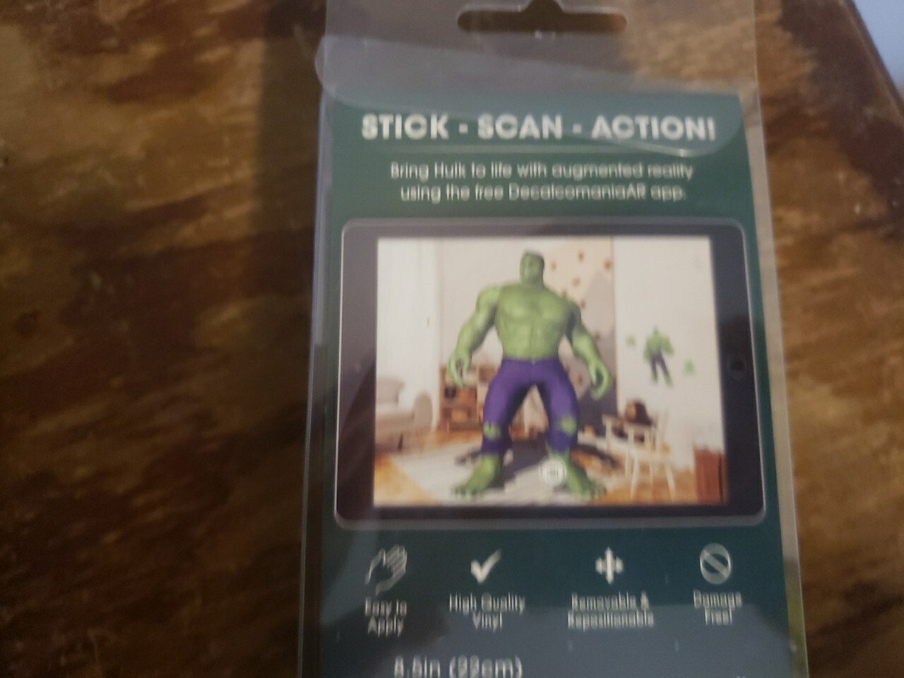 4 Marvel Hulk Wall Decal Reusable Peel Stick 11×17" Birthday Party Gift Toy