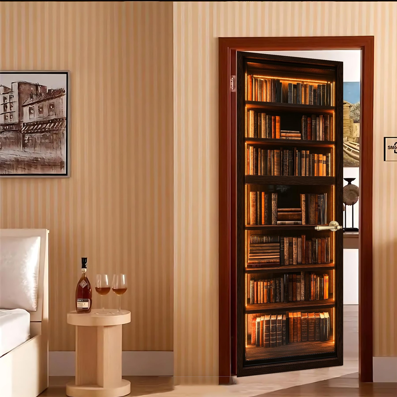 3D Door Decals Stickers Peel Stick Wall Murals Vinyl Wallpaper Self-Adhesive …