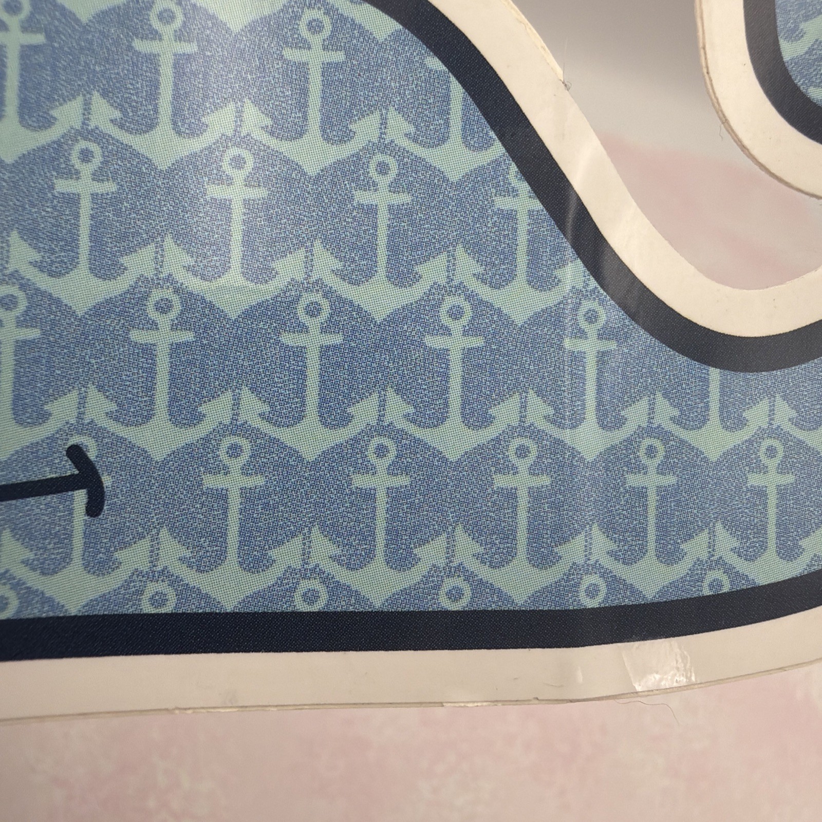 Vineyard Vines Blue Anchor Background Whale Sticker Decal NEW 4”