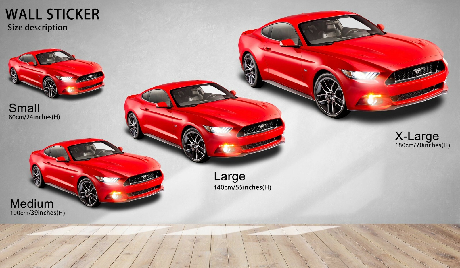 3D Hood Sports Car A001 Car Wallpaper Mural Poster Transport Wall Stickers Zoe