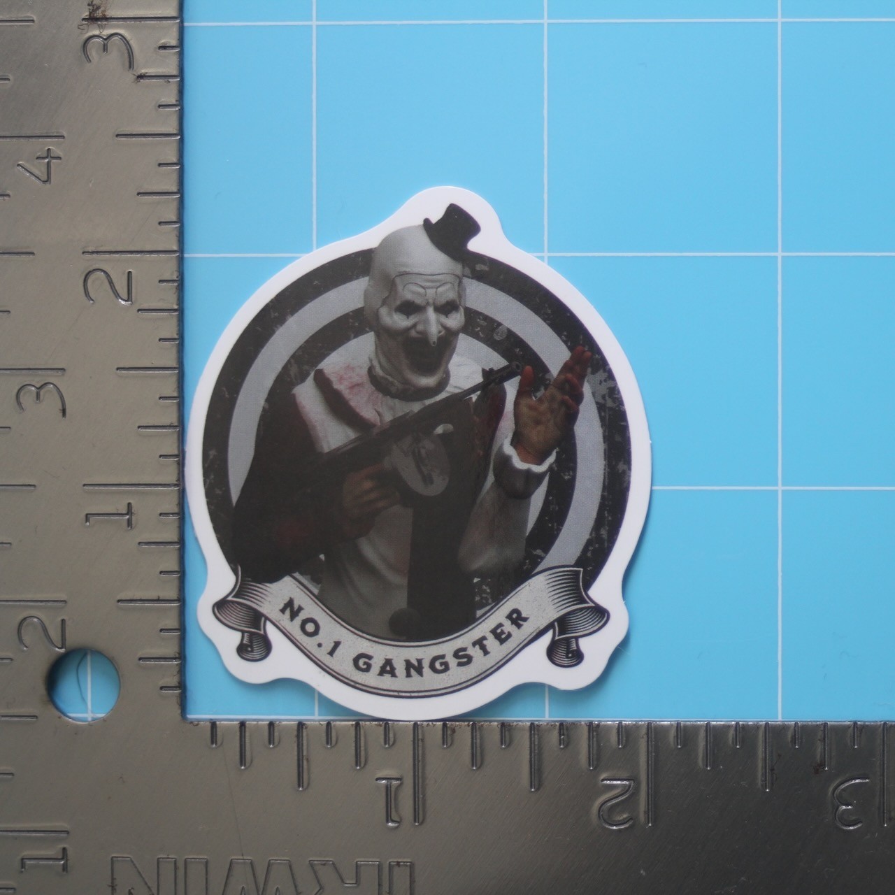 Terrifier Sticker (ART THE CLOWN) Bloody Horror Movie, Gloss PVC Decal