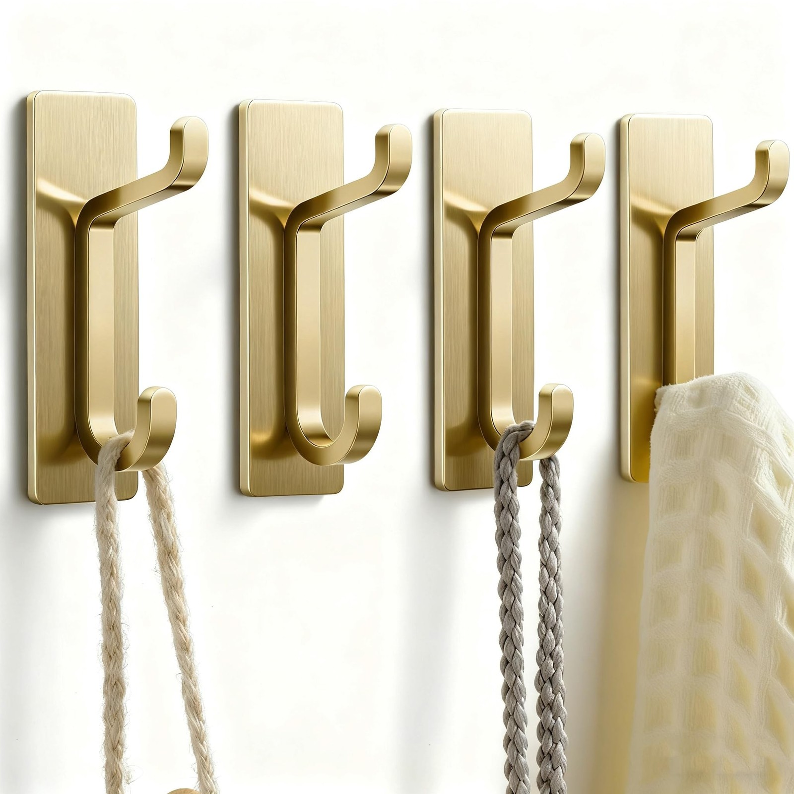pickpiff Self Adhesive Hooks, Extra Sticky 10LB (Max), Heavy Duty Stainless, …