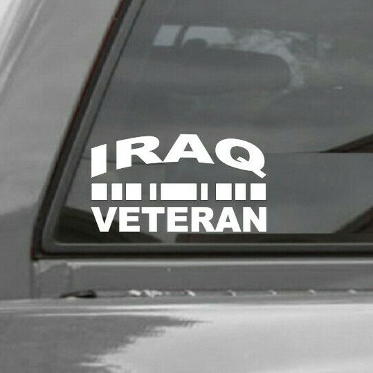 IRAQ VETERAN Vinyl Decal Sticker