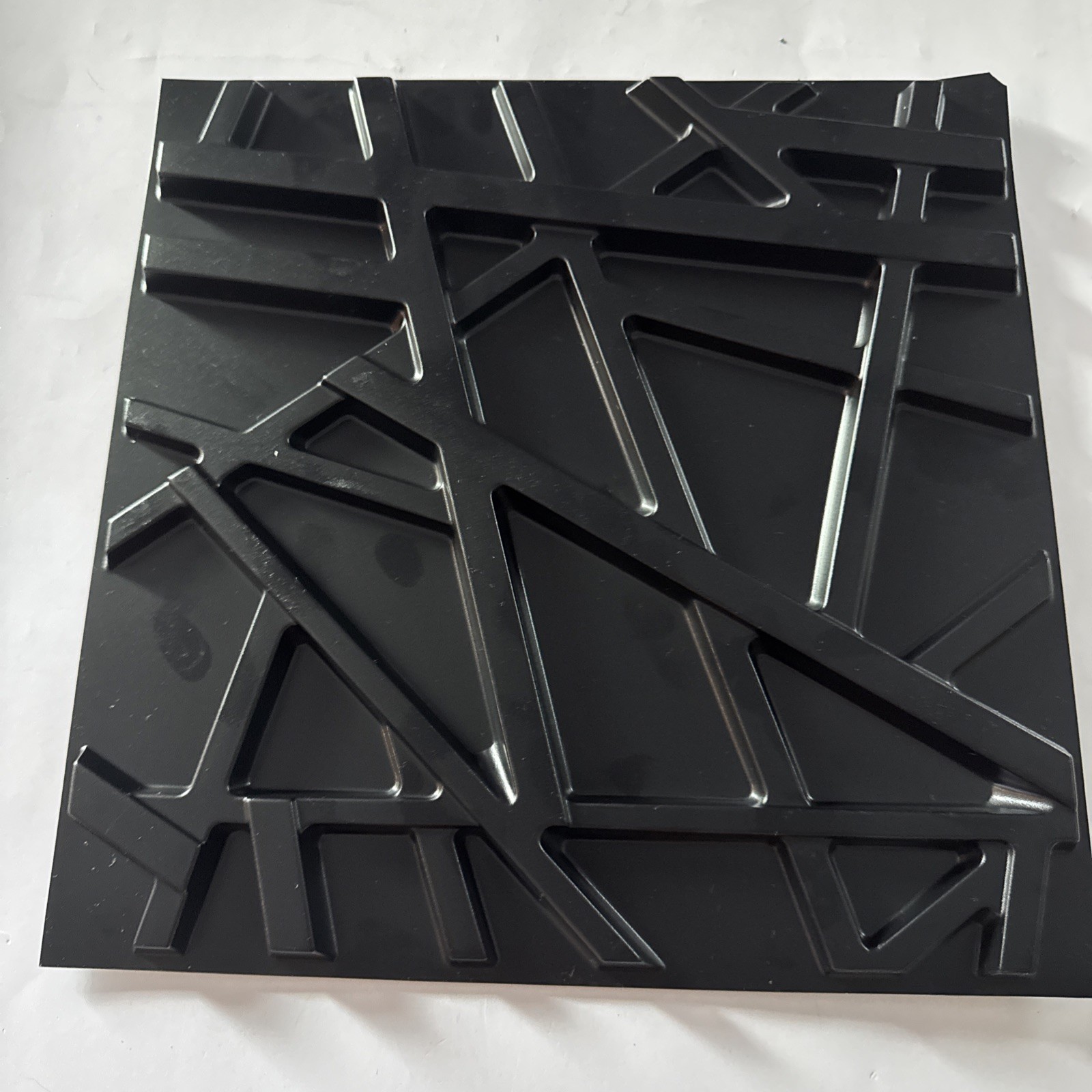 33 Pack 12×12 Black 3D Wall Panels Textured Accent 32 Sq Ft