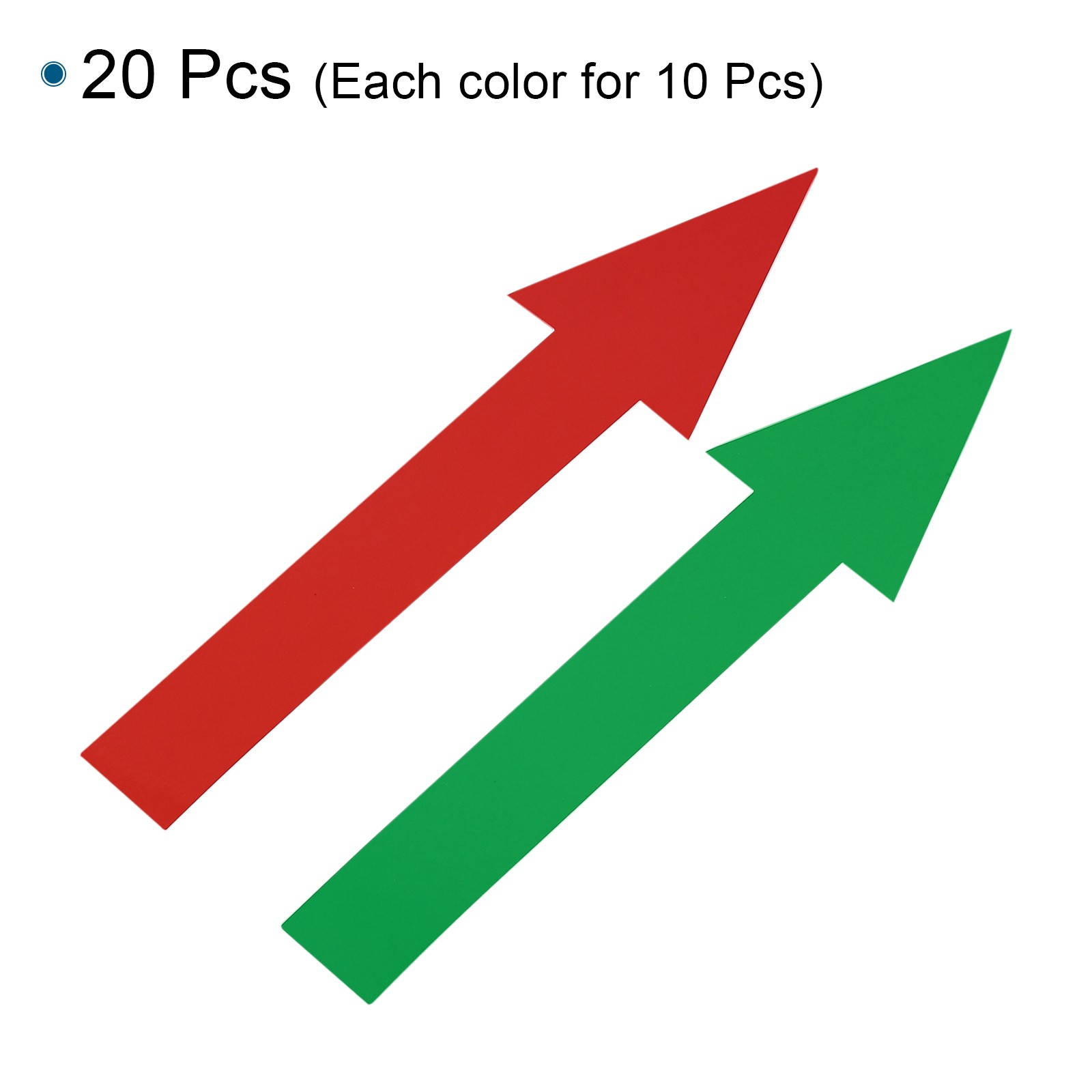 20Pcs Directional Arrow Sticker Self Adhesive Floor Decal Marking Sign Red/Green