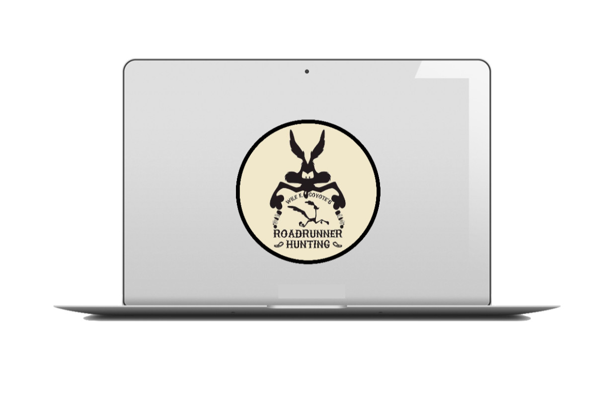 Wile E (RR Hunting) – 4" Handmade Vinyl Decal Vehicle Laptop Cooler Tumbler 26