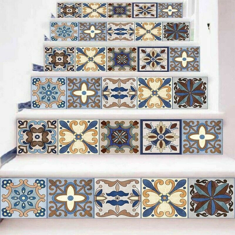 DIY 3D Stair Stickers Waterproof Tile Paste Wall Decals Wallpaper Home Decor
