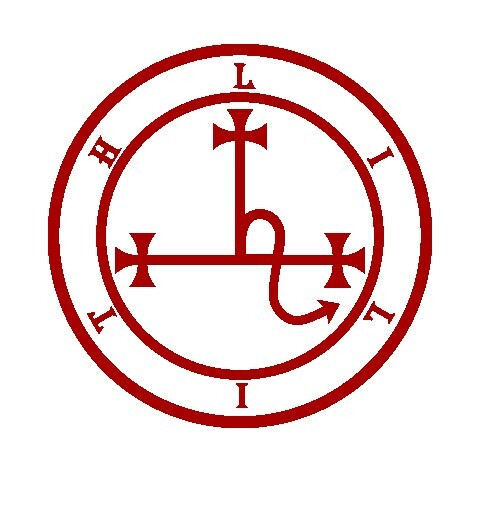 Lilith Symbol Decal, Female demon sigil, Supernatural sticker, choose your color